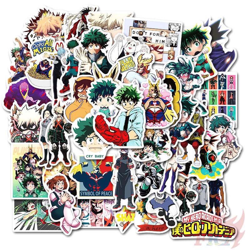 ❉ My Hero Academia - Series 02 Anime Cartoon Stickers ❉ 50Pcs/Set Midoriya Izuku Bakugou Katsuki Todoroki Shoto DIY Fashion Mixed Doodle Decals Stickers