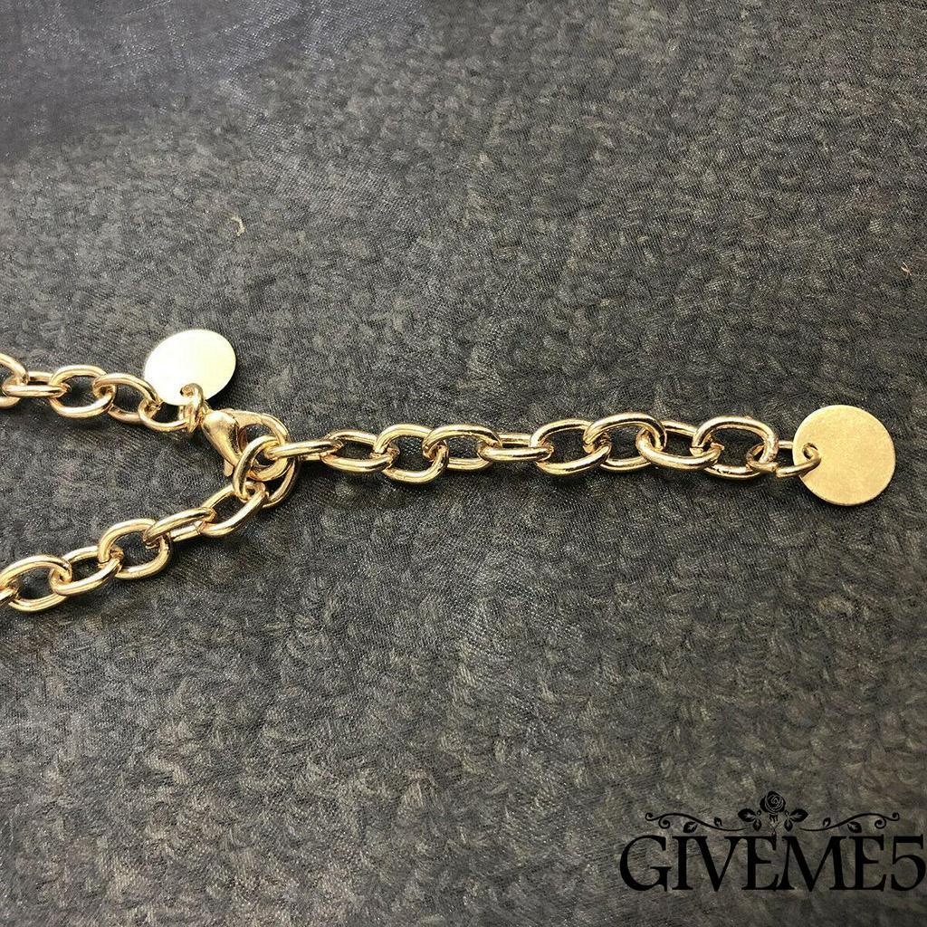 Thắt lưng dây xích bằng kim loại mạ vàng thời trang cho nữ