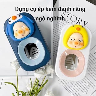 DỤNG CỤ ÉP KEM ĐÁNH RĂNG TỰ ĐỘNG TREO TƯỜNG NGỘ NGHĨNH