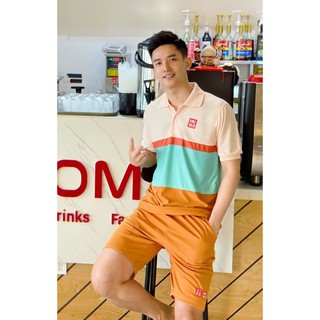 Bộ thể thao nam uni cam cao cấp đủ tag mac