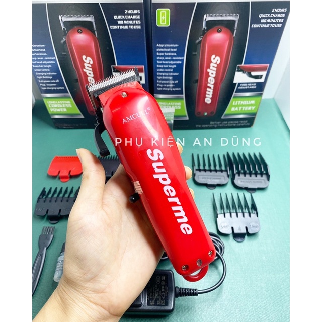 Tông Đơ Cắt Tóc Superme 8083 ⚡️Hàng Cao Cấp⚡️Máy Siêu Khoẻ Pin Bền Sắc Nét