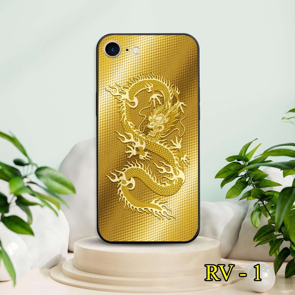 Ốp lưng kính Rồng Tài Lộc 3D cho iPhone 5 - iPhone 5s - iPhone 5 SE - iPhone 6 - iPhone 6s - iPhone 7 - iPhone 8