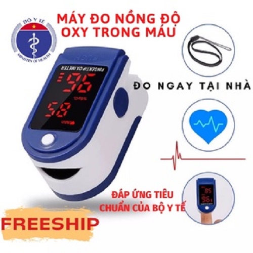 Máy đo Sp02 đo nồng độ oxy trong máu và nhịp tim Fingertip Pulse Oximeter LK-87 màn hình Led  [ Sẵn Hàng ]