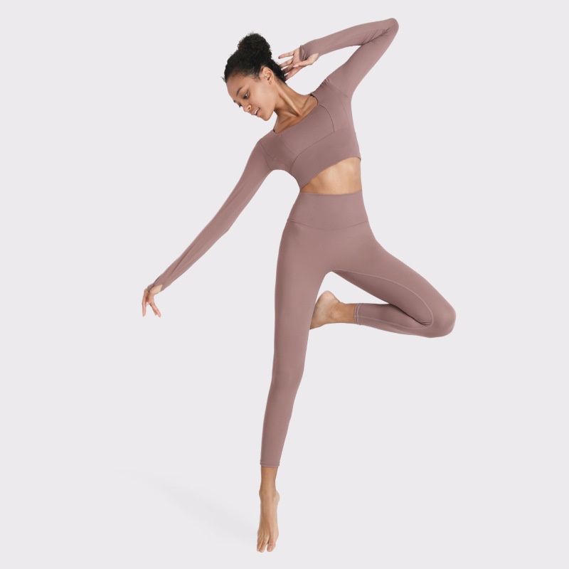 Bộ quần áo tập yoga tay dài thời trang dành cho nữ