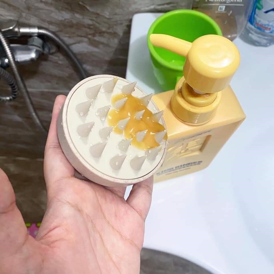Lược Gội Đầu Silicon Mát xa da đầu giảm rụng kích thích mọc tóc