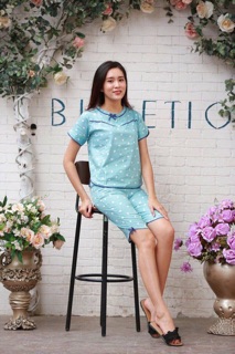 Bộ mặc nhà thô lụa
