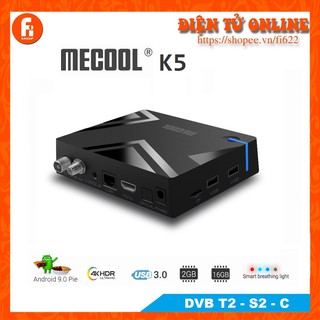 Android TV Box Mecool K5 - Amlogic S905X3 - Tích hợp DVB T2,S2,C