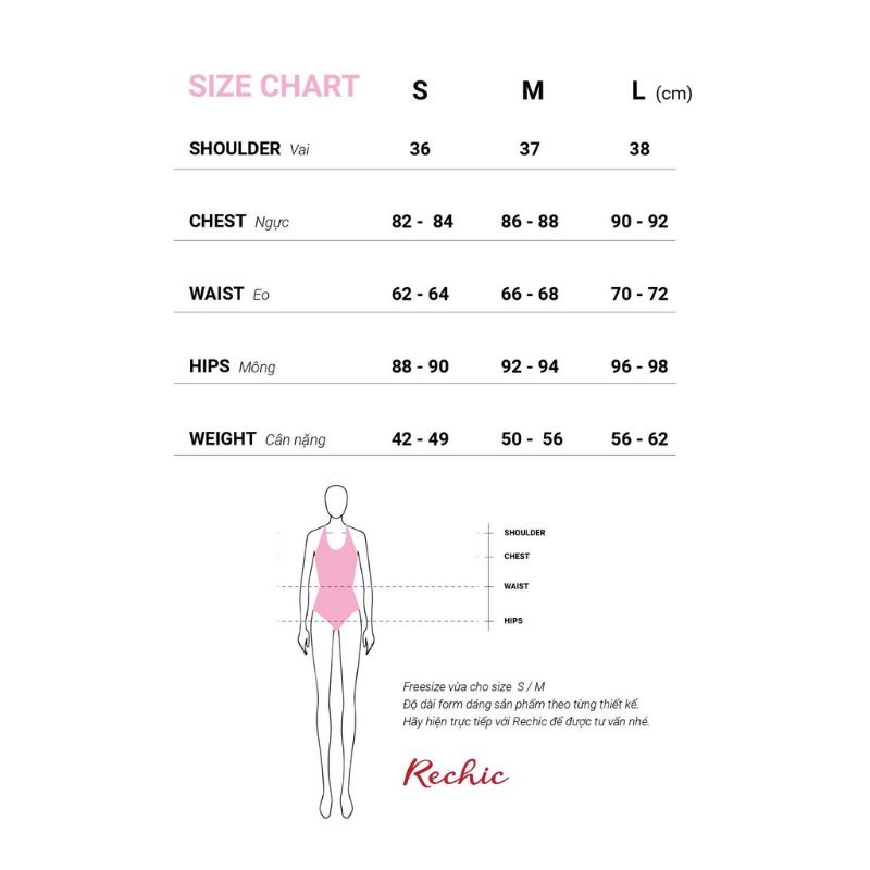 Đầm RECHIC Shita trắng size S