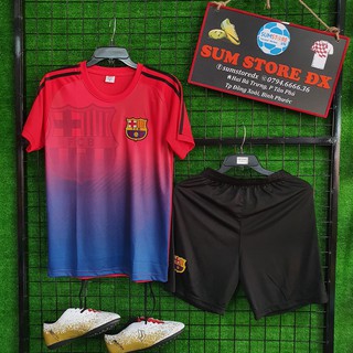 Barca Tập ND - Áo Đá Banh Thun Lạnh Cao Cấp