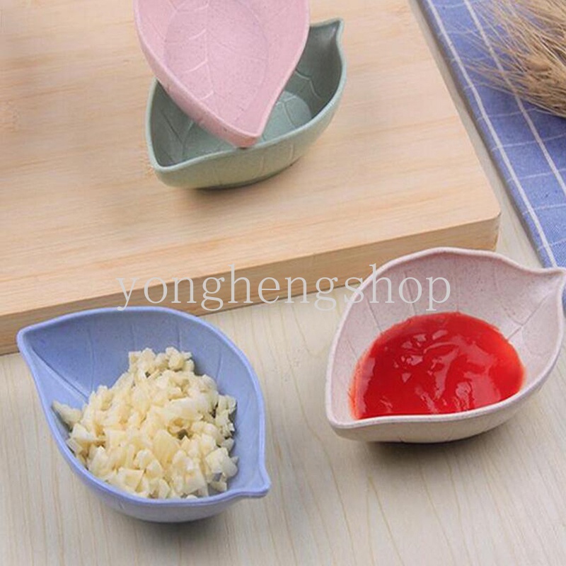 Đĩa Đựng Nước Chấm/Gia Vị/Nước Chấm Hình Chiếc Lá Sáng Tạo