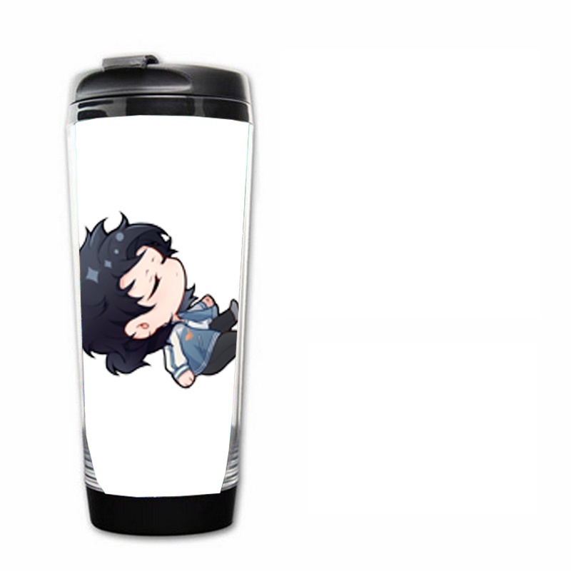 Bình nhựa đựng nước in hình Người đại diện thời gian anime chibi xinh xắn