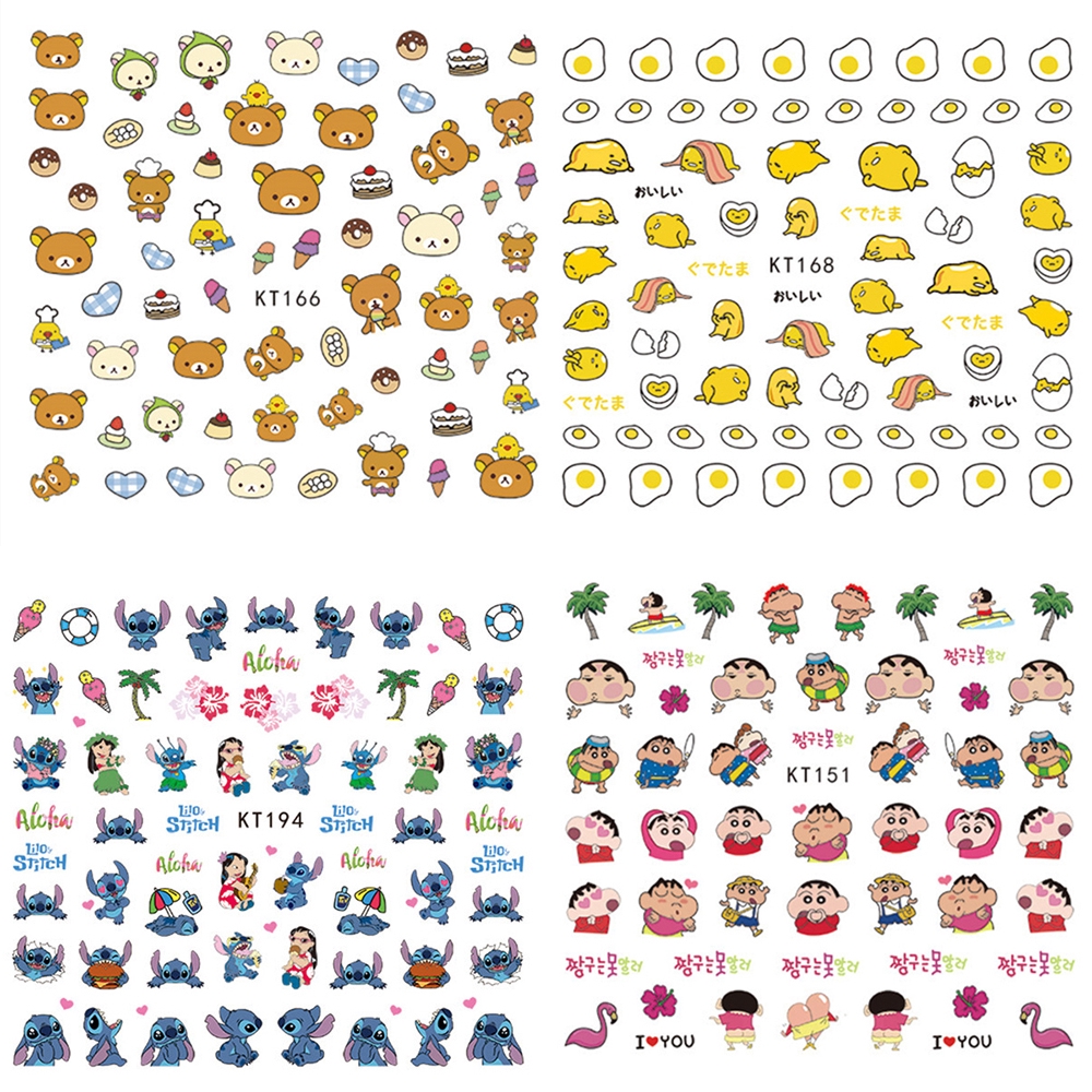 Dễ Thương Miếng Dán Móng Tay Hình Nhân Vật Hoạt Hình Xinh Xắn