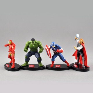 Bộ 4 siêu nhân Avenger trang trí bánh kem