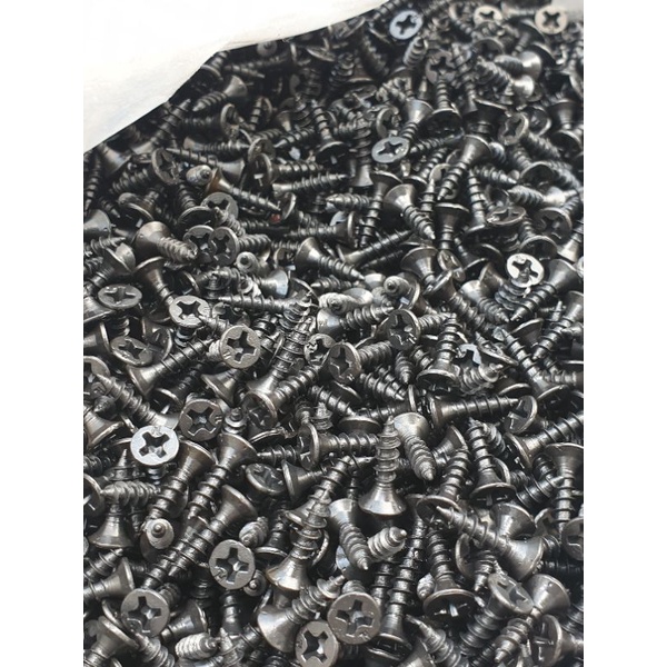 ốc vít đen đầu bằng loại nhỏ 0.6*12cm