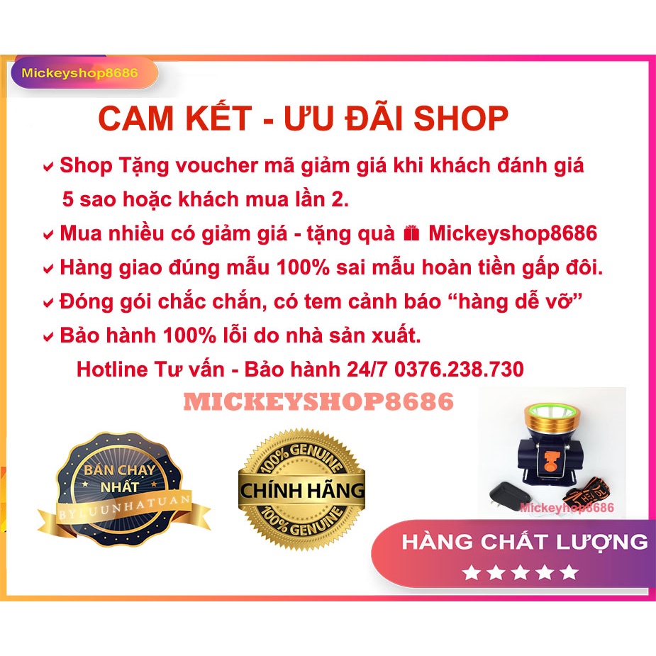 Đèn pin đội đầu SHANGYUAN 966 LED 100w  chống nước ánh sáng vàng hoặc ánh sáng trắng có màn hình LCD