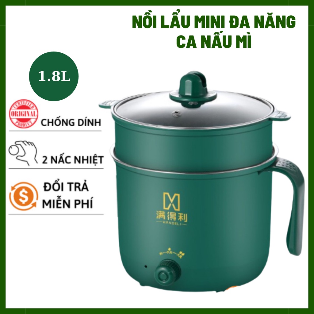 Nồi lẩu đa năng 3.5L Sunhouse SHD4527-Lòng nồi chống dính cao cấp, Công suất 1300W-KHOBUON11688