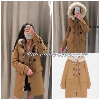 Áo khoác dạ mũ lông