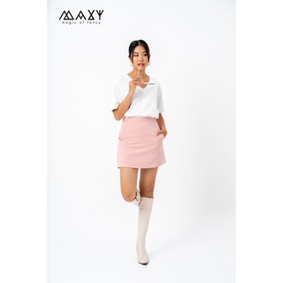 Áo thun nữ cổ tim form rộng v neck basic tee Maxy Workshop