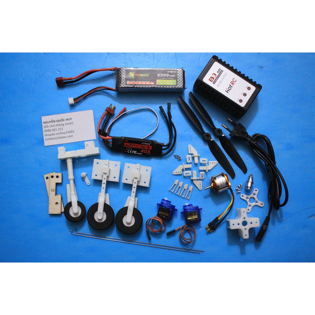 Combo bộ điện cho máy bay RC: SU27, F22... (KHÔNG bao gồm TX và RX)