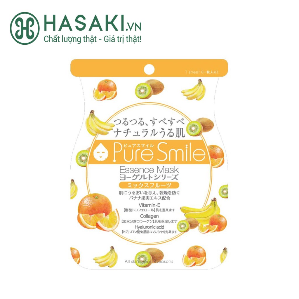 Mặt Nạ Dưỡng Da Pure Smile Chiết Xuất Trái Cây Essence Mask Yogurt Series - Mix Fruit 23ml