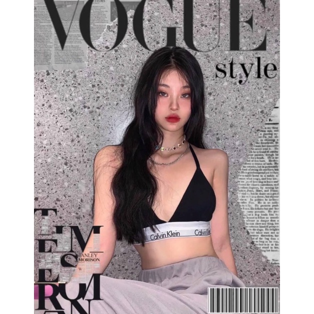 (NGỘ SẴN) Bộ đồ lót thể thao CK Calvin Klein cài lưng kèm mút màu đen trắng xám ghi | BigBuy360 - bigbuy360.vn