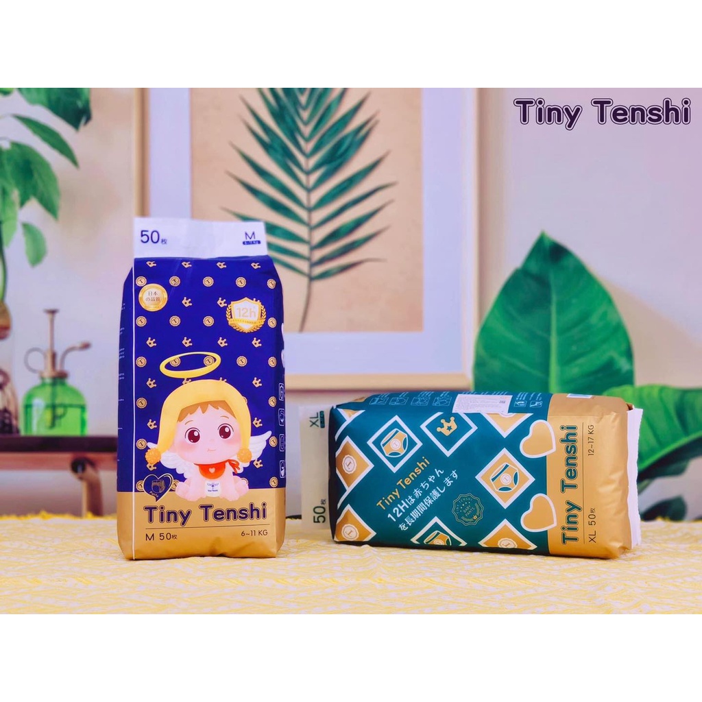 Tã Bỉm Quần/ Dán Tiny Tenshi s50/M50/L50/XL50/XXL50/XXXL50/XXXXL50