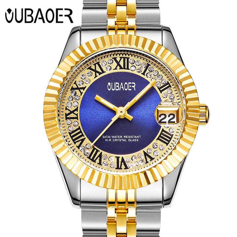 Đồng hồ Nữ OUBAOER LUXURY - Dây Demi siêu sang + Tặng Hộp & Pin