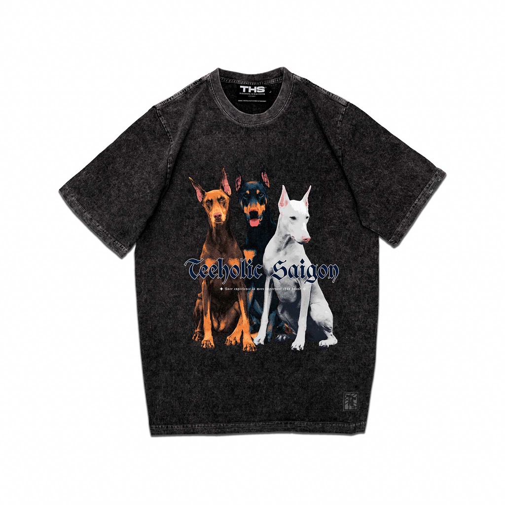 Áo Wash Unisex Form Rộng Dobermann TeeHolic-THS Local Brand