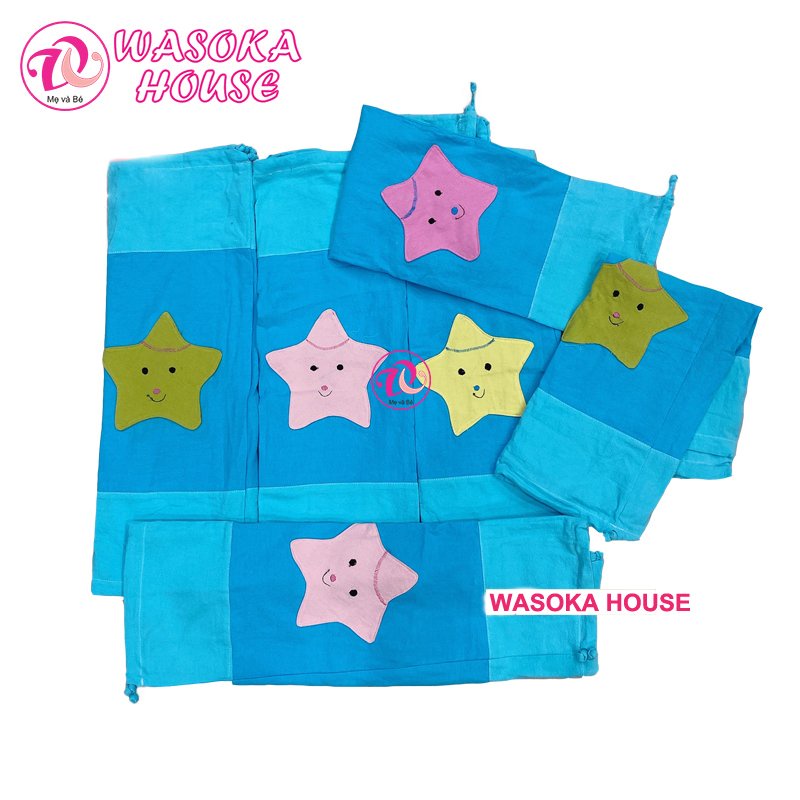 Vỏ gối ôm trẻ em, vải cotton cara đắp họa tiết dễ thương, nhiều kich thước