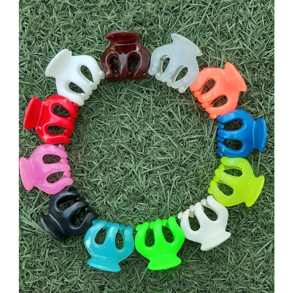 Lố 6 Kẹp càng cua 6 răng mix màu- hàng không gãy