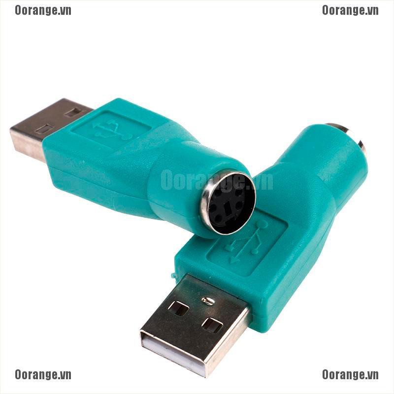 Bộ 2 Đầu Chuyển Đổi PS2 Sang USB Chuyên Dụng Cho Chuột Và Máy Tính