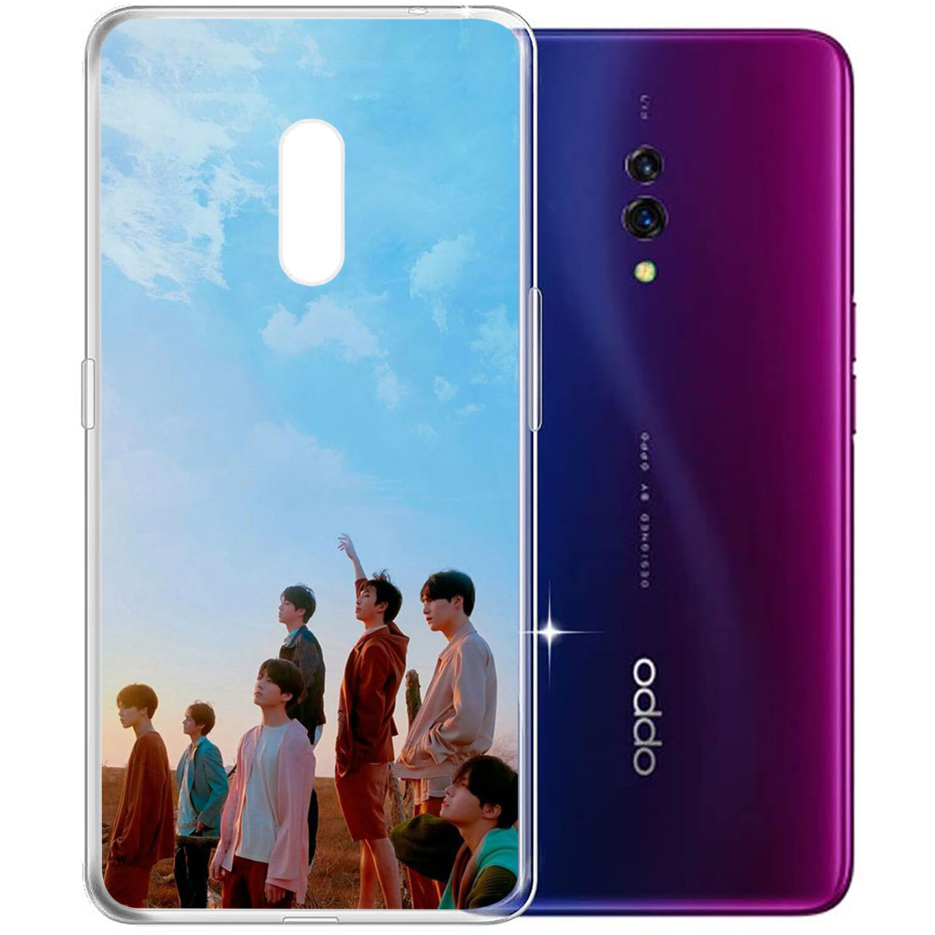 Ốp lưng silicon họa tiết nhóm nhạc BTS cho Samsung Galaxy A71 A70 M20 A6 Plus A7 A8 A9 2018 A6+ S7 Edge