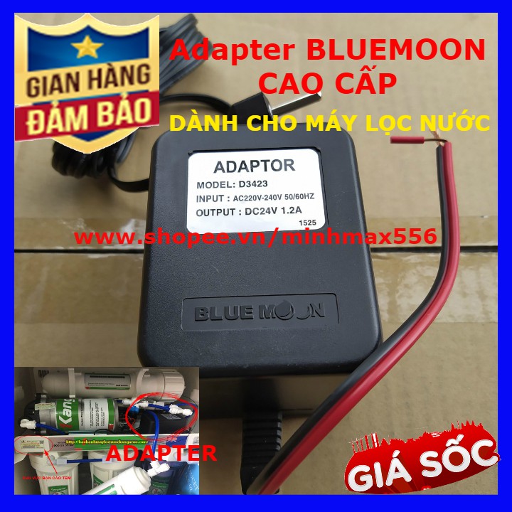 [GIÁ HỦY DIỆT] Bộ đổi nguồn máy lọc nước RO 24V BLUEMOON Cao Cấp | Đổi nguồn Adapter dành cho máy lọc nước 24V