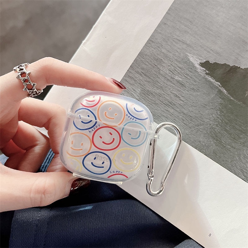Vỏ Bảo Vệ Hộp Sạc Tai Nghe Baseus Bowie E3 Mềm Hình Mặt Cười Và Snoopy Dễ Thương Chất Lượng Cao
