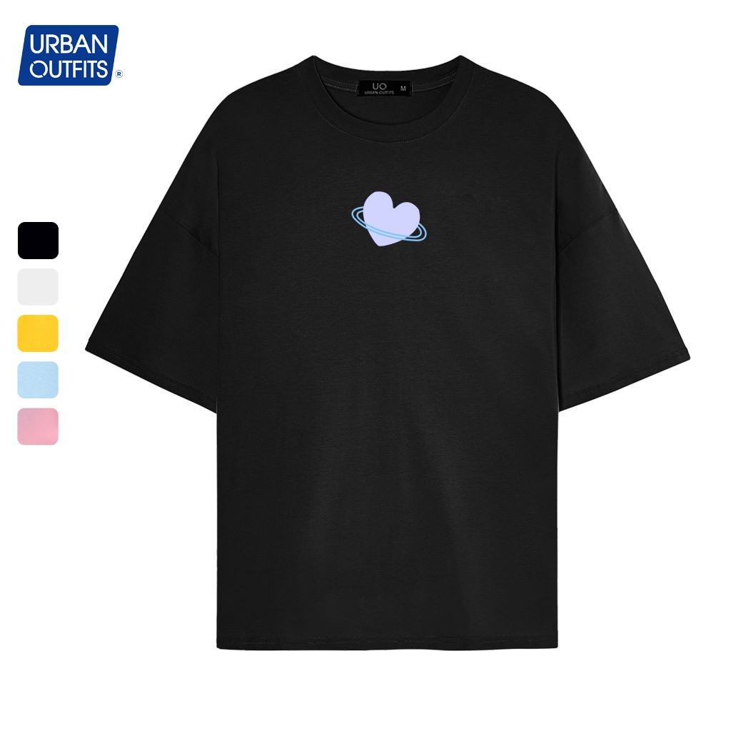 Áo Thun Tay Lỡ Nữ Nam Form Rộng URBAN OUTFITS In Trái Tim UO UNIVERSE ATO41 Cotton 4 Chiều Local Brand