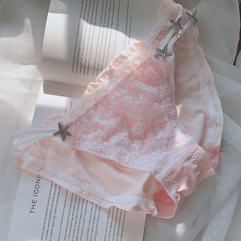 Quần Lót Thoáng Khí Lưng Vừa Họa Tiết Hoa Quyến Rũ Cho Nữ