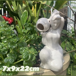 [CHỌN MẪU] Tượng Sứ Cô Gái Đổ Nước Trang Trí Hồ Cá,Hòn Non Bộ, Sân Vườn..