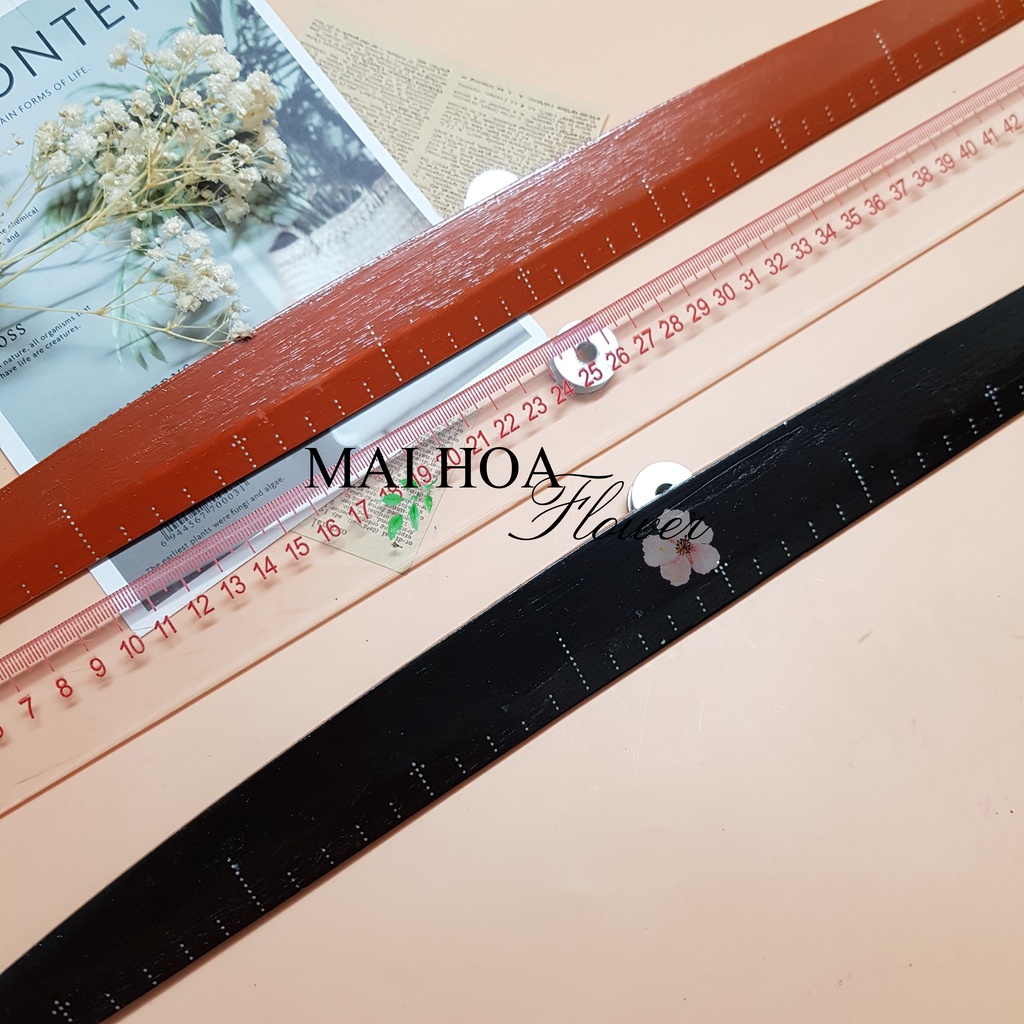 Thước kẻ cắt may thước cắt may chuyên dụng dài 50cm nhiều chất liệu Maihoaflower