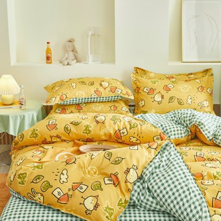 Bộ chăn ga gối Poly cotton gà con