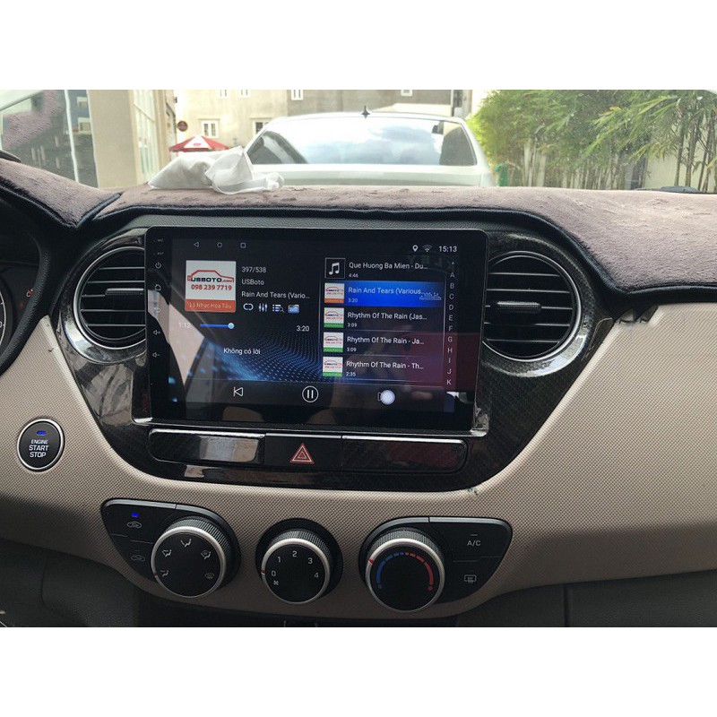 Combo Màn hình Android + camera lùi + camera hành trình xe Hyundai Grand I10 2015 đến 2020 9'' Ram 2-32G CPU 4 nhân