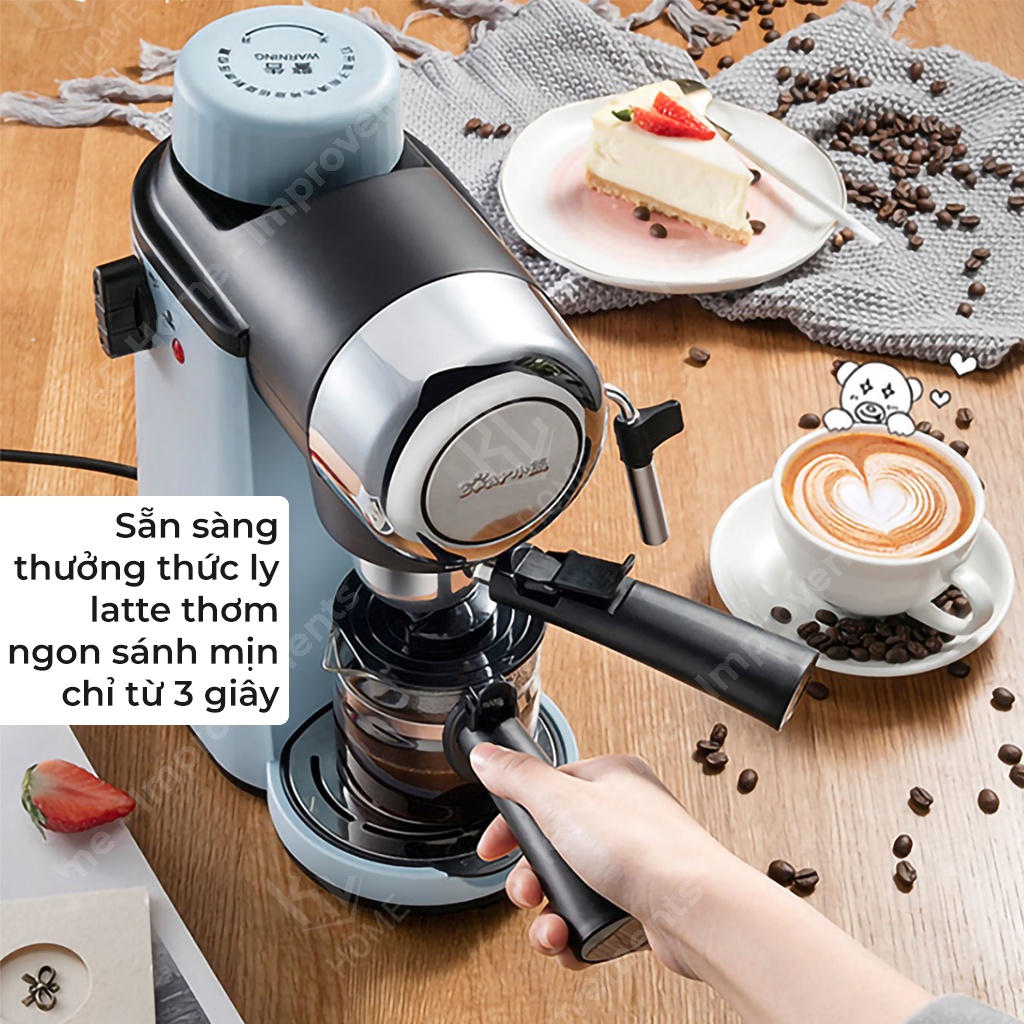 Máy Pha Cà Phê BEAR Tạo Bọt Sữa Tự Động, KFJ-A02N1, 240ML,  800W, BH 06 Tháng, KC Home