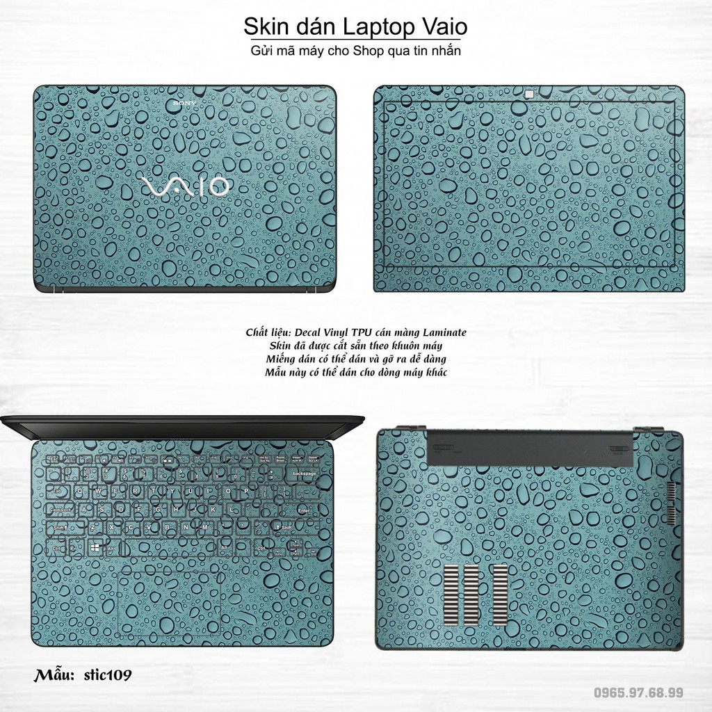 Skin dán Laptop Sony Vaio in hình Hoa văn sticker _nhiều mẫu 18 (inbox mã máy cho Shop)