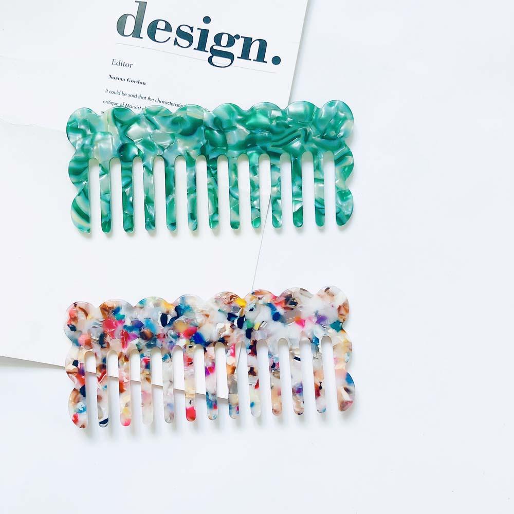 Lược Chải Tóc Tạo Kiểu Gợn Sóng Răng Thưa Thời Trang Cho Nữ