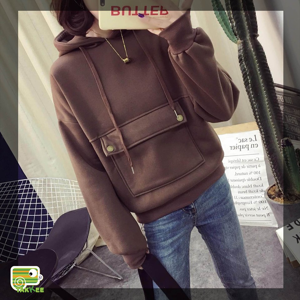 ÁO  NỈ THU ĐÔNG ÁO HOODIE PHONG CÁCH TRẺ TRUNG