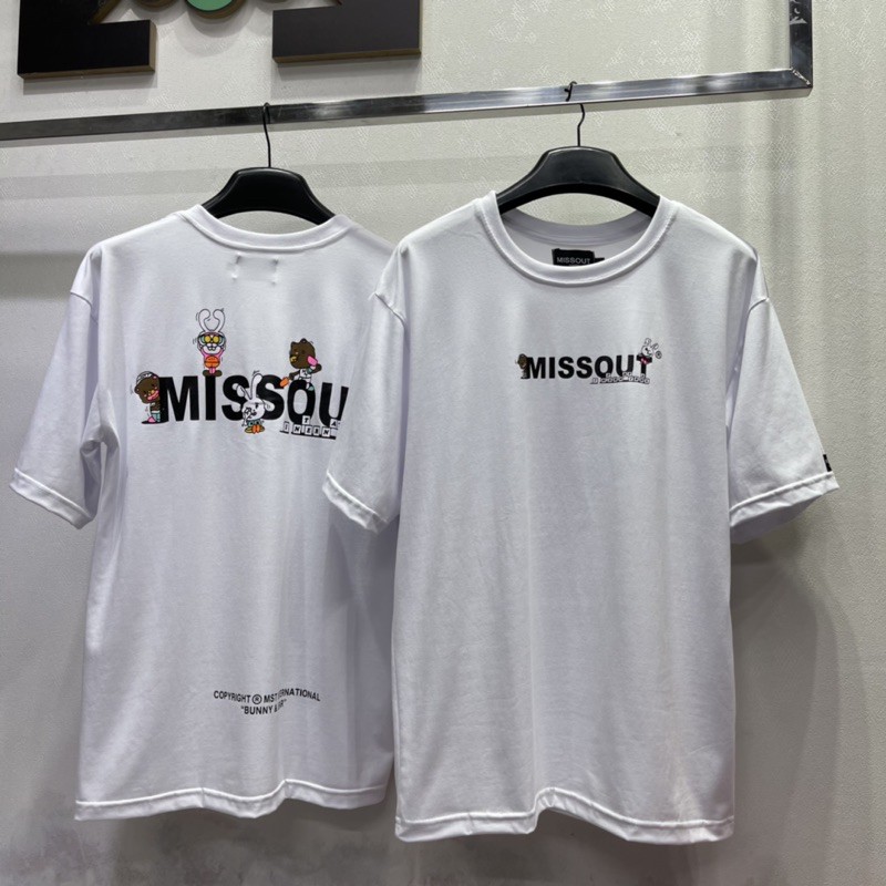 [Mã SKAMSALE07 giảm 10% TỐI ĐA 100K đơn150K] Áo Thun Missout BUNNY&BEAR TEE 4 màu nam nữ Full Tag tay cổ | BigBuy360 - bigbuy360.vn