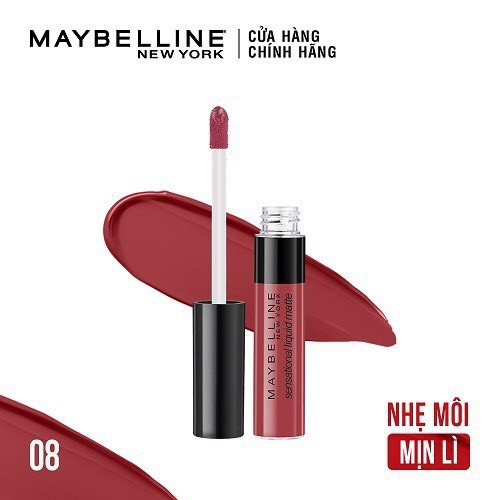 Son Kem Lì Nhẹ Môi Maybelline New York Sensational Liquid Matte 7ml