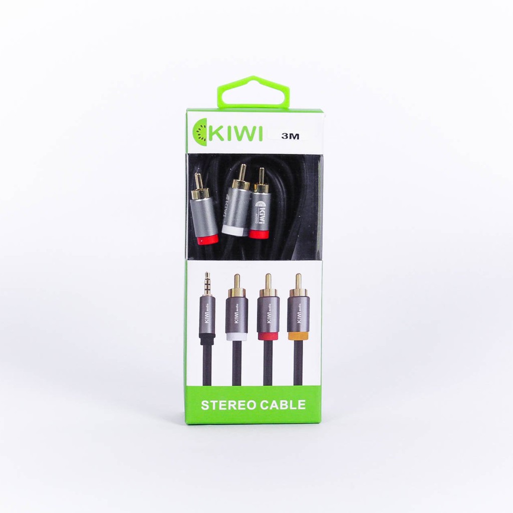 Dây AV Kiwi 2RCA ra 2RCA dài 3m