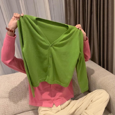 NRVP Áo Sweater Dệt Kim Dài Tay Thiết Kế Mới Thời Trang Theo Phong Cách Hàn Quốc Cho Nữ