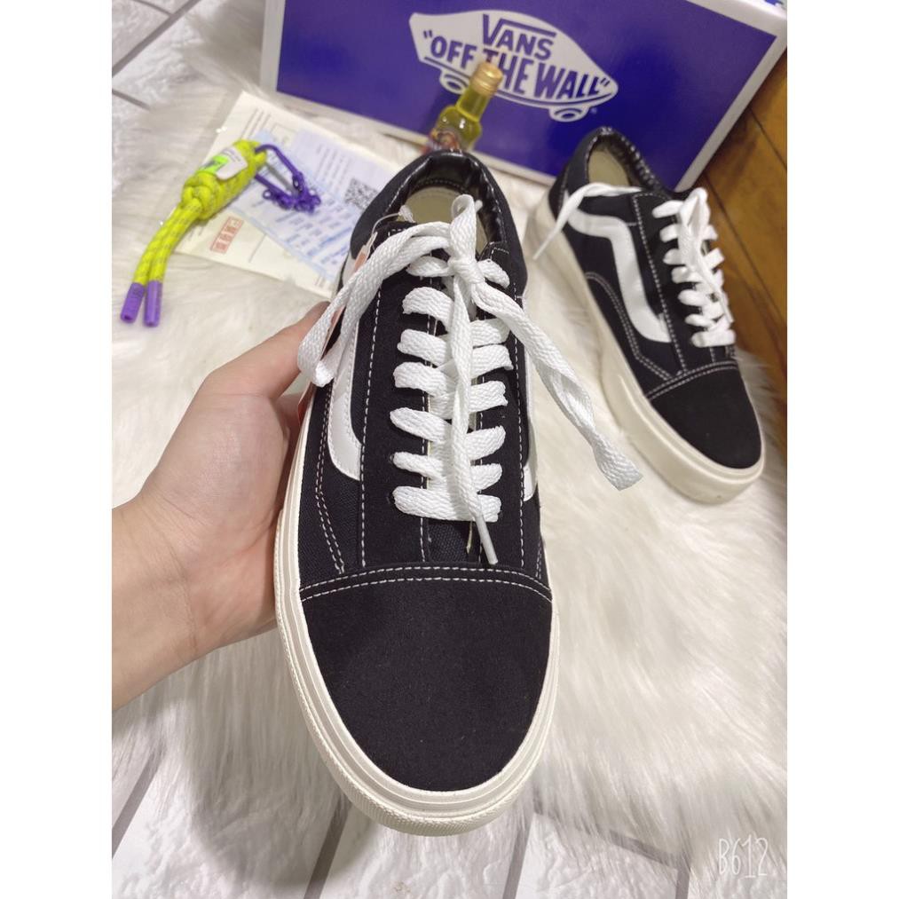 Giày Thể Thao 𝐕𝐀𝐍𝐒 Caro, Giày sneaker 𝐕𝐀𝐍𝐒  Vaul Old Skool Đen chất bụi đường phố