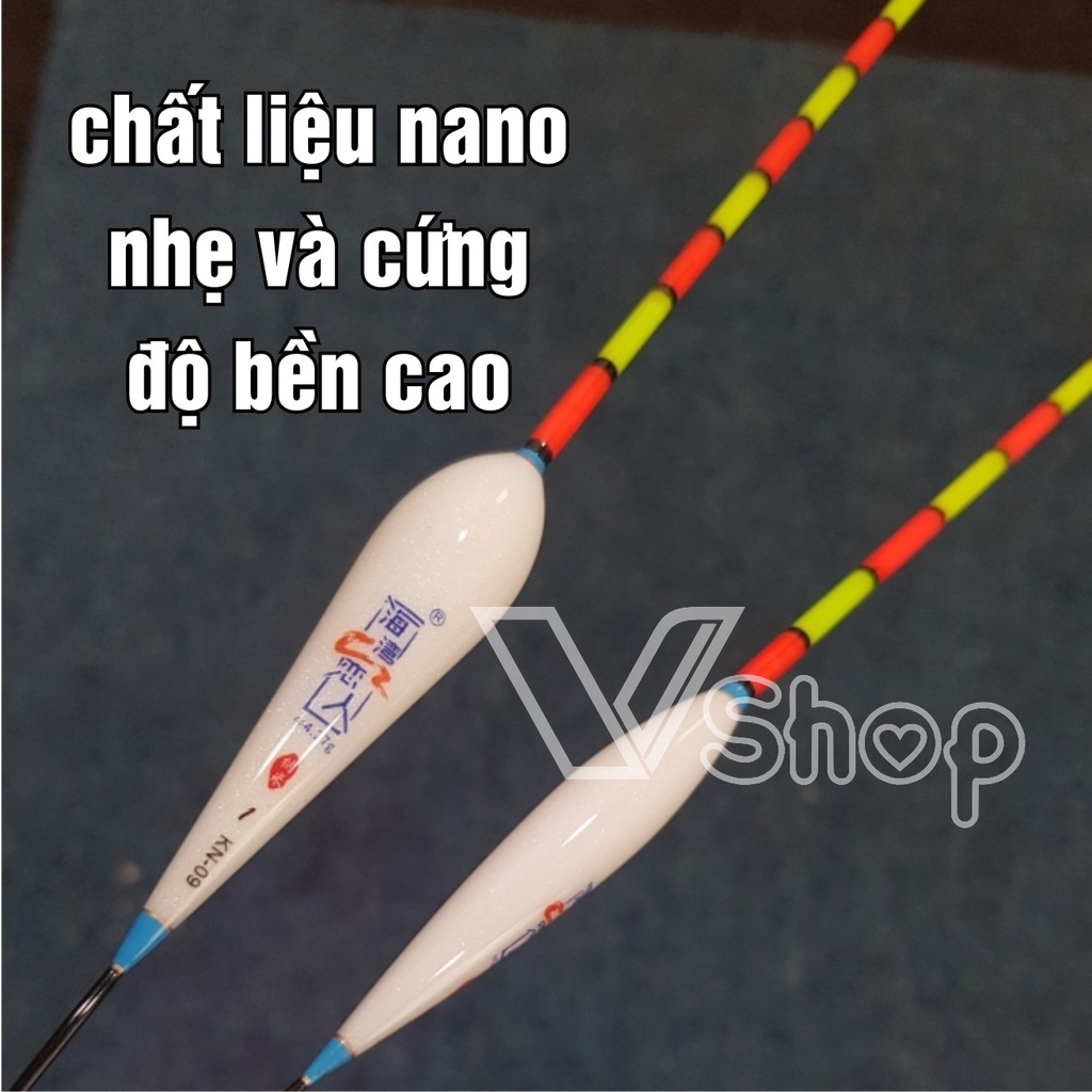 Phao câu cá, phao nano, đuôi lớn, dễ quan sát